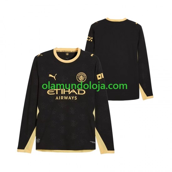 Camisola Manchester City Homem Equipamento Segundo 2026-2027 Manga Comprida